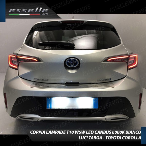 Luci Targa 9 LED Canbus 6000K per TOYOTA COROLLA E210