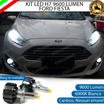 Kit Full LED H7 9600 Lumen 6000K FORD FIESTA MK6 faro lenticolare senza drl LED