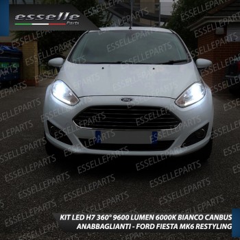 Conversione Fari Full LED 6000K bianco FORD FIESTA MK6 Restyling fari lenticiolari