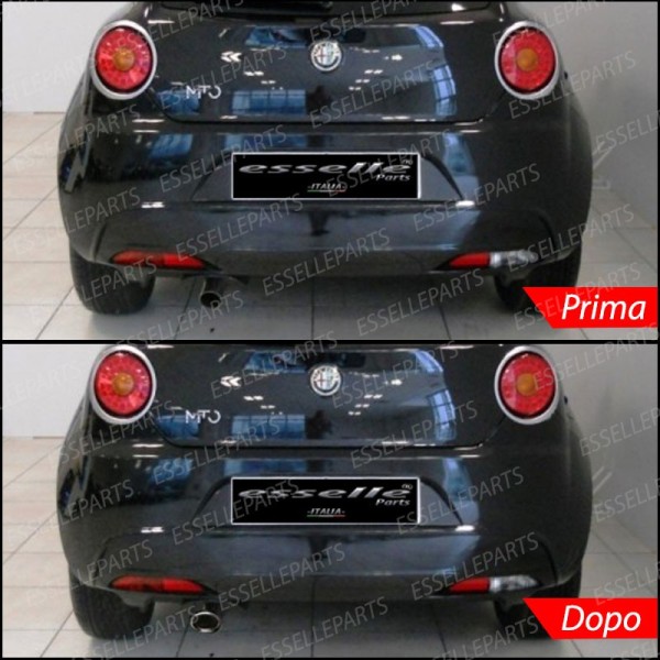 Terminale di scarico cromato MARMITTA FINALINO CROMATO INOX ALFA MITO