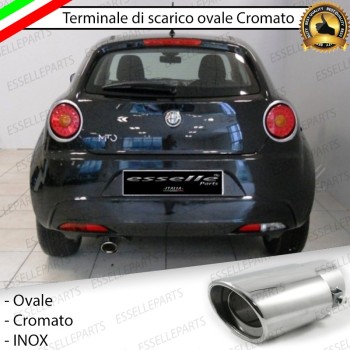 Terminale di scarico cromato MARMITTA FINALINO CROMATO INOX ALFA MITO