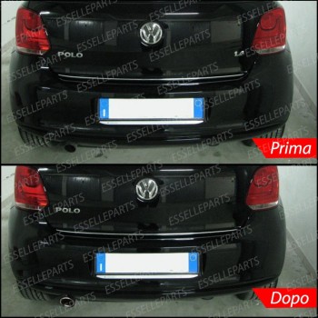 Terminale di scarico cromato MARMITTA FINALINO CROMATO INOX VW POLO 6R