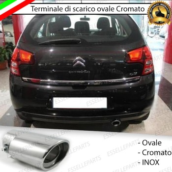 Terminale di scarico cromato FINALINO INOX per CITROEN C3 2