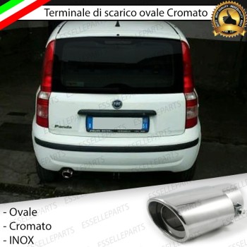Terminale di scarico cromato INOX per FIAT PANDA 2