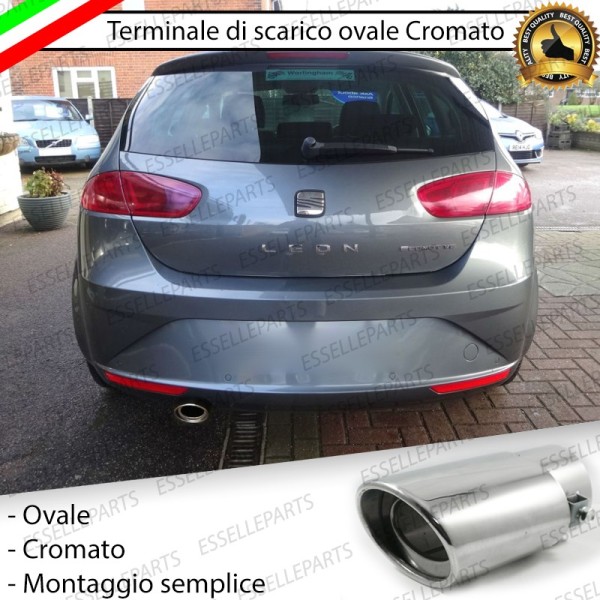 Terminale di scarico cromato MARMITTA FINALINO CROMATO INOX SEAT LEON 1P