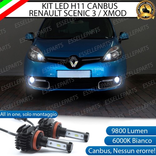 Kit Full LED H11 coppia lampade FENDINEBBIA RENAULT SCENIC XMOD 