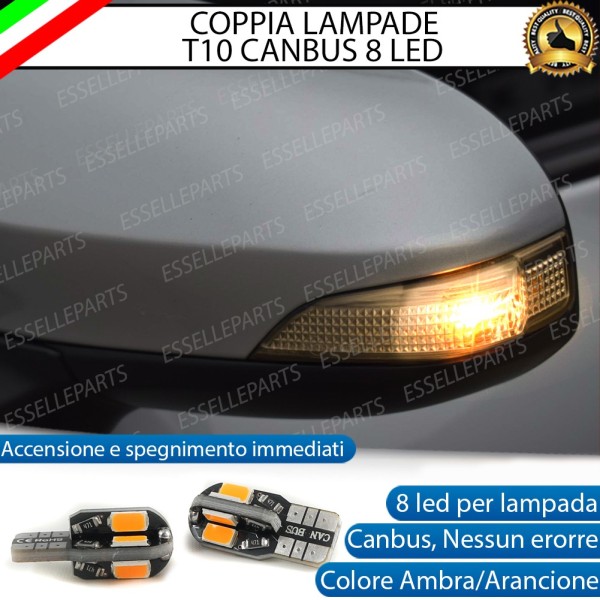 Coppia Lampade T10 W5W 8 LED per Frecce Laterali TOYOTA VERSO