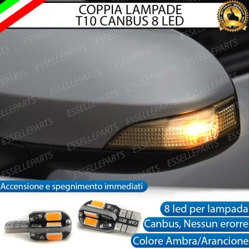 Coppia Lampade T10 W5W 8 LED per Frecce Laterali TOYOTA VERSO