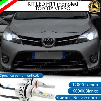 Kit Full LED H11 coppia lampade mono led anabbaglianti TOYOTA VERSO Kit Full LED H11 coppia lampade mono led anabbaglianti TOYOTA VERSO