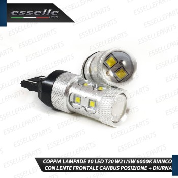 Luci DIURNE T20 Led Canbus OPEL VIVARO II Luce Bianca No Error