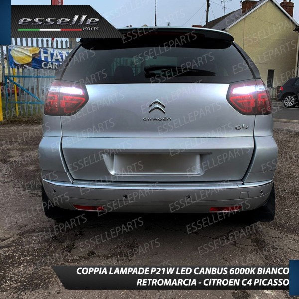 Luci Retromarcia 15 LED Citroen C4 Picasso CON LENTE FRONTALE