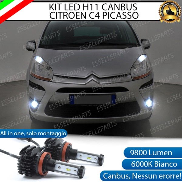 Kit Full LED H11 coppia lampade FENDINEBBIA CITROEN C4 PICASSO