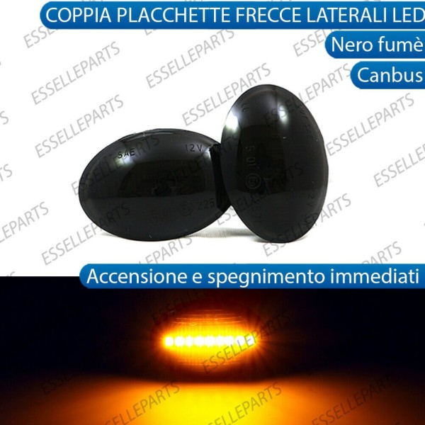 PLACCHETTE LATERALI NERE A 18 LED PER FRECCE SPECIFICHE PER FORD KA II