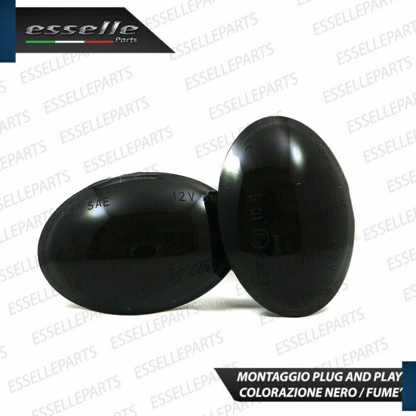 PLACCHETTE LATERALI NERE A 18 LED PER FRECCE SPECIFICHE PER MASERATI GRAN CABRIO