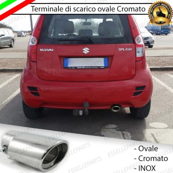 Terminale di scarico cromato INOX per SUZUKI SPLASH