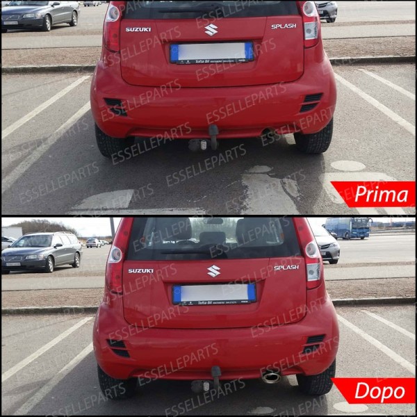 Terminale di scarico cromato INOX per SUZUKI SPLASH