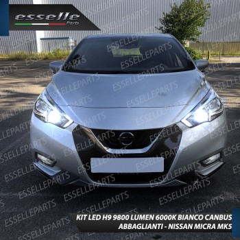 Conversione Fari Full LED Per Nissan Micra MK5 6000K Bianco