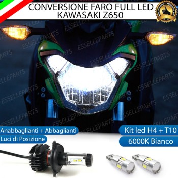 Conversione full LED Lampada H4 Anabbagliante Abbagliante KAWASAKI Z650