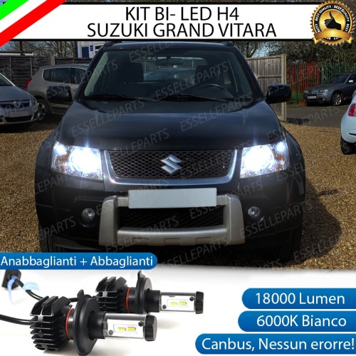 Kit Full LED H4 18000 Lumen 6000K SUZUKI GRAN VITARA 2 con Fari a parabola singola