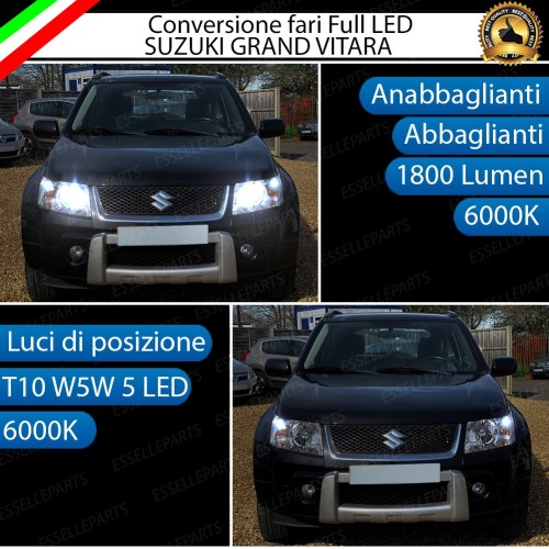Conversione Fari Full LED 6000K SUZUKI GRAN VITARA 2 con Fari a parabola singola
