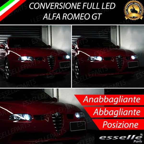 Conversione Fari Full LED per Alfa Romeo GT 6000K Bianco Ghiaccio Canbus