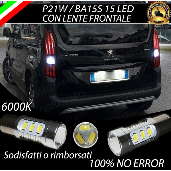 Luci Retromarcia 15 LED PEUGEOT RIFTER CON LENTE FRONTALE