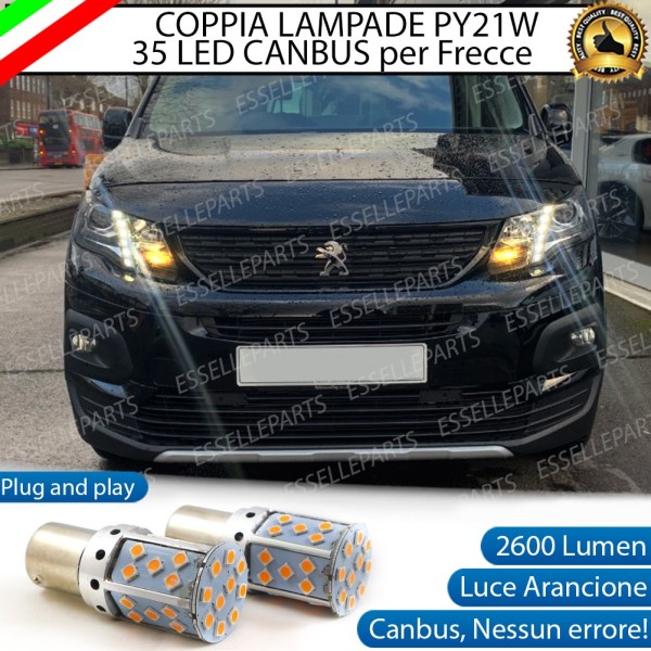 Lampade ANTERIORI PY21W BAU15S 35 LED Canbus PEUGEOT RIFTER