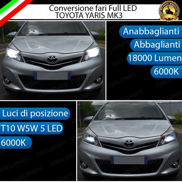 Conversione Fari Full LED TOYOTA YARIS III