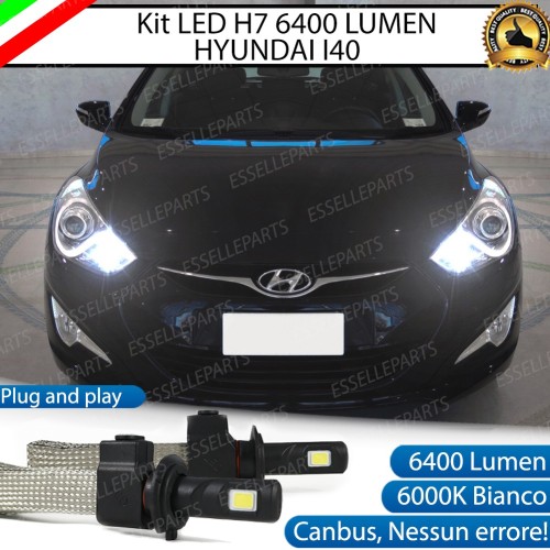 Kit Full LED H7 6400 Lumen 6000K bianco Abbaglianti HYUNDAI I40