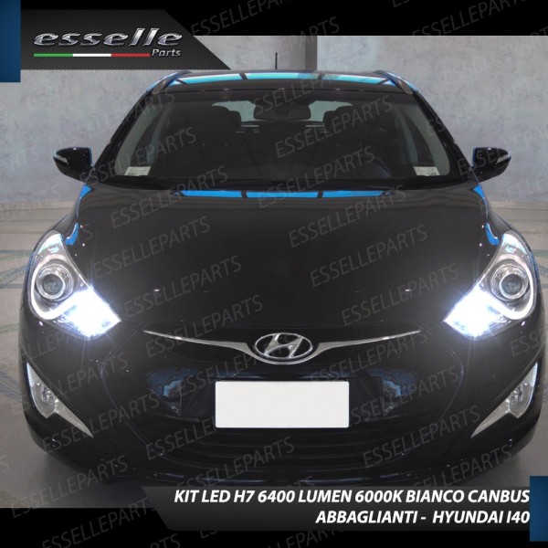 Conversione Fari Full LED 6000K bianco Hyundai I40 Fino al 2013