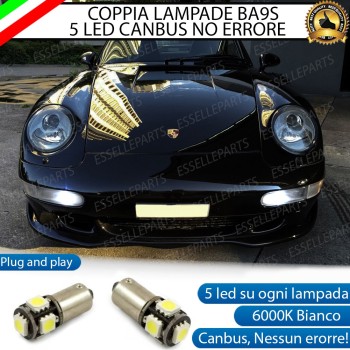 Luci Posizione Led Canbus PORSCHE 911 993 6000K Luce Bianca No Error