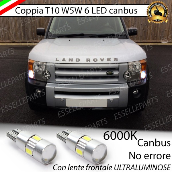 Luci posizione T10 W5W 6 LED Canbus Land Rover Discovery III
