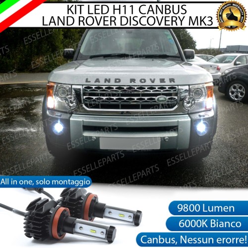 Kit Lampade H11 LED per LAND ROVER DISCOVERY 3 6000K Canbus