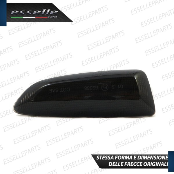 Placchette Dinamiche Laterali nere a led per frecce specifiche per OPEL GRANDLAND X