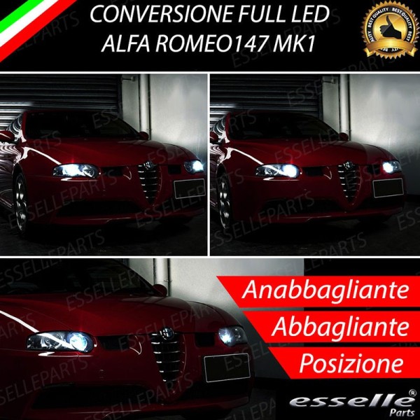 Conversione Fari Full LED per Alfa Romeo 147 6000K Bianco Ghiaccio Canbus