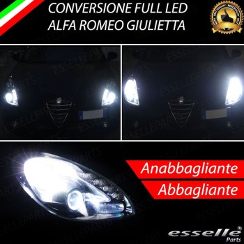 Conversione Fari Full LED 6000K bianco Alfa Romeo Giulietta Fino al 2013
