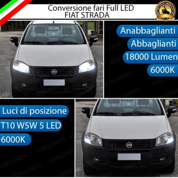Conversione Fari Full LED 6000k canbus FIAT STRADA 3