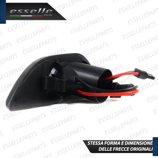 Placchette Dinamiche Laterali nere a led per frecce specifiche per OPEL MOKKA