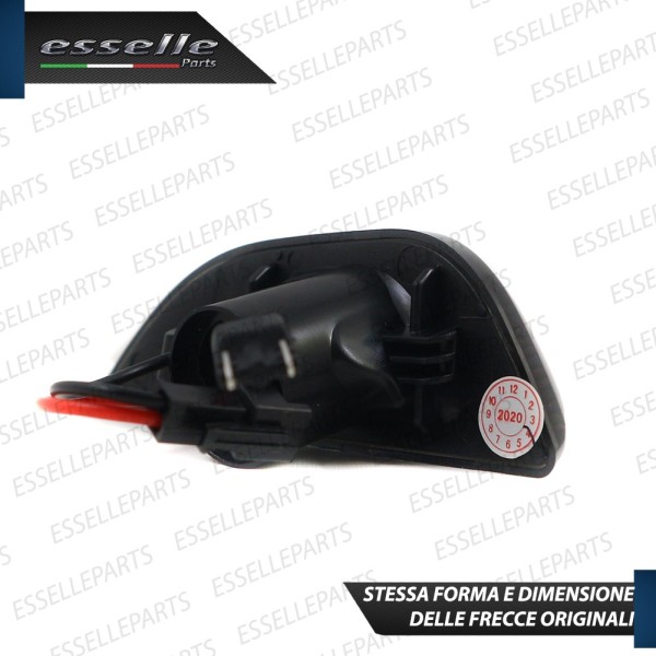 Placchette Dinamiche Laterali nere a led per frecce specifiche per OPEL MOKKA