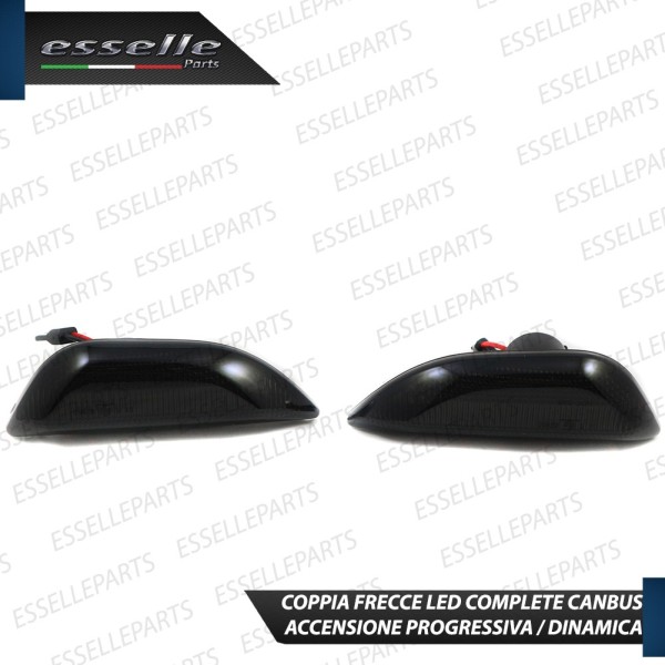 Placchette Dinamiche Laterali nere a led per frecce specifiche per OPEL MOKKA X