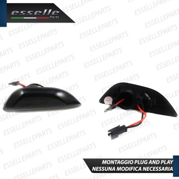 Placchette Dinamiche Laterali nere a led per frecce specifiche per OPEL MOKKA X