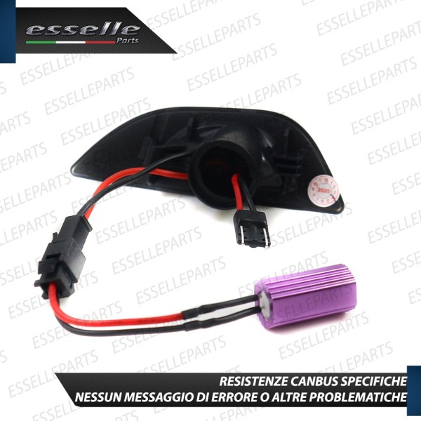 Placchette Dinamiche Laterali nere a led per frecce specifiche per OPEL MOKKA X