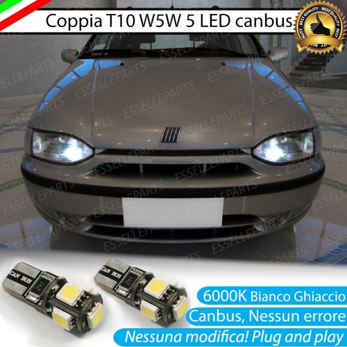 Luci Di Posizione 5 LED per Fiat Sedici Canbus 6000K Bianco