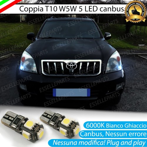 Luci Di Posizione 5 LED per Toyota Prius MK2 Canbus 6000K