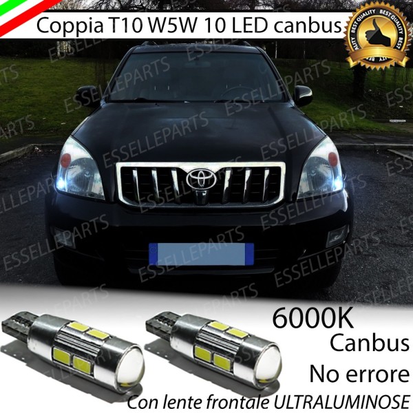 Luci posizione 10 LED Canbus 660 Lumen TOYOTA Land Cruiser (KD120)