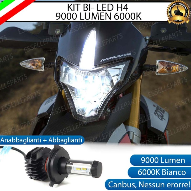 Kit Led moto canbus SINGOLA LAMPADA H4 APRILIA Dorsoduro