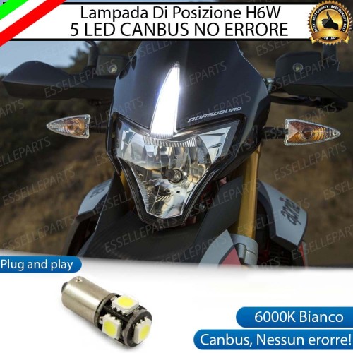 Luce posizione H6W 5 LED Canbus APRILIA DORSODURO