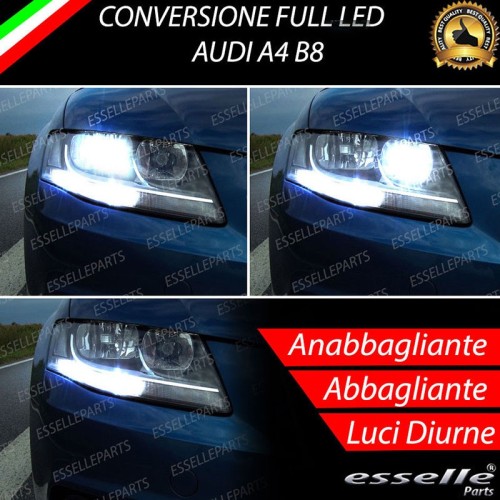 Conversione Fari Full LED 6000K bianco Audi A4 B8 Avant Allroad Pre-Restyling
