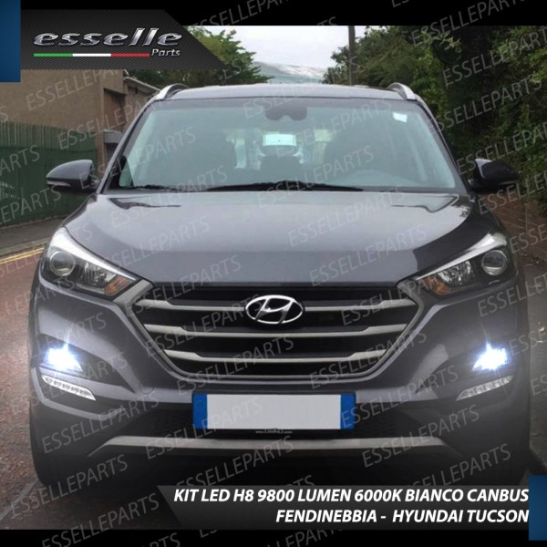 Kit Full LED H8 9800 Lumen 6000K bianco Fendinebbia per HYUNDAI TUCSON 3 Restyling
