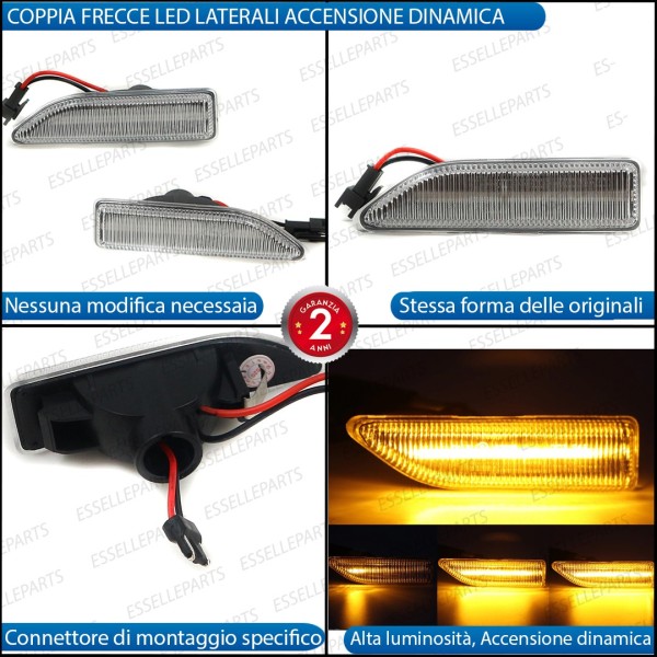 Placchette Dinamiche Laterali a led per frecce specifiche per MINI COUNTRYMAN F60